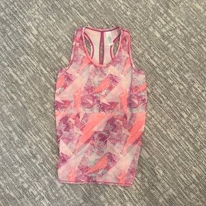 ivivva tie-back patterned athletic tank top